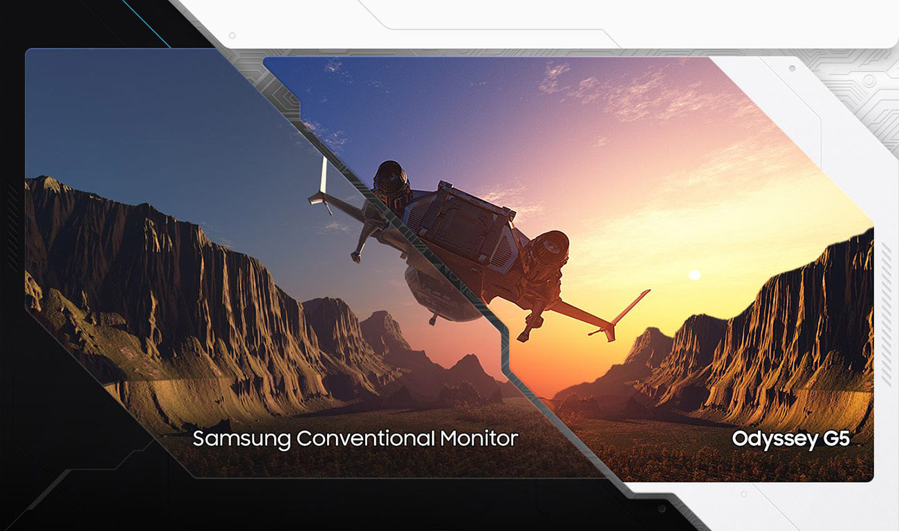 SAMSUNG Odyssey G55C Series Curved Gaming Monitor